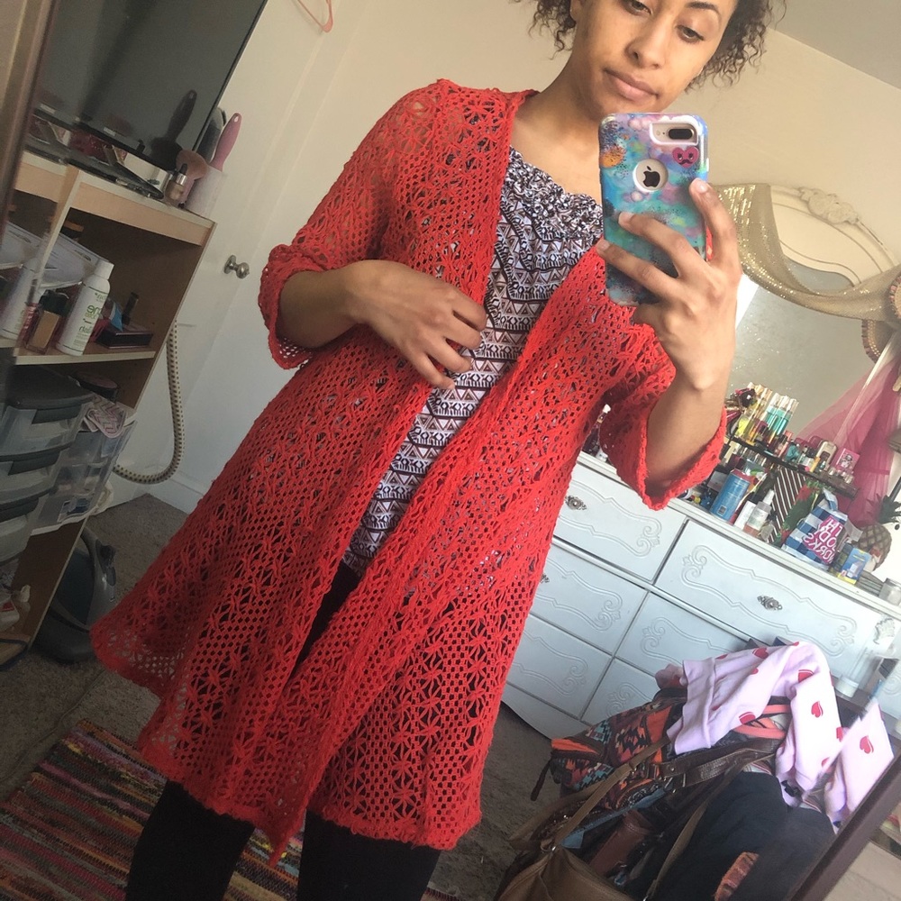 New Directions knit cover up - Picture 5 of 6
